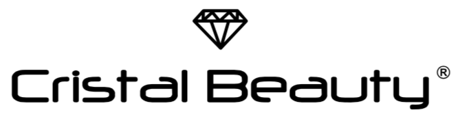 Logo "Cristal Beauty" con diamante stilizzato.